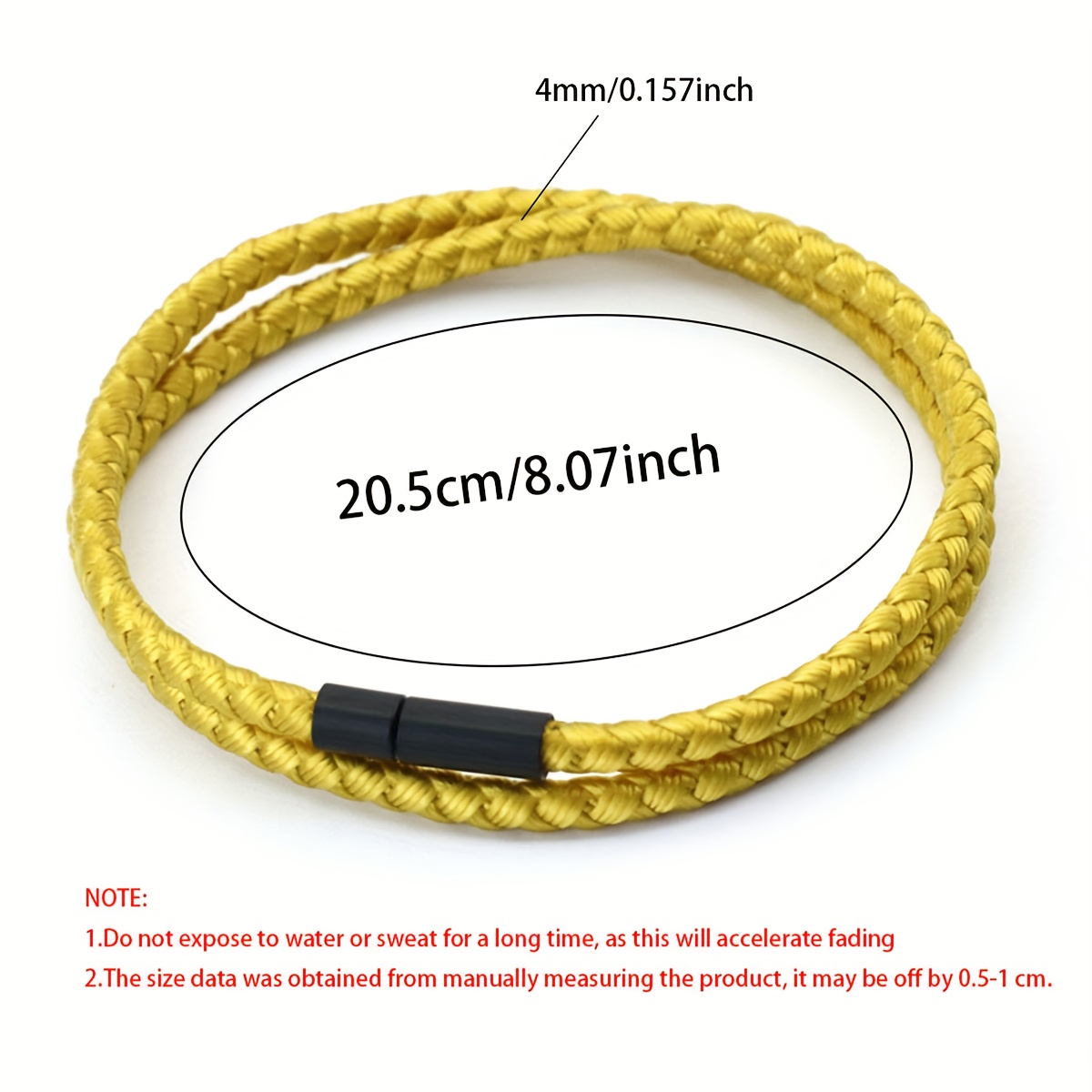 Simple Keel Rope Bangle Bracelet for Men